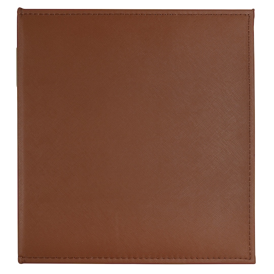Brown Saffiano D-Ring Scrapbook Album by Recollections®